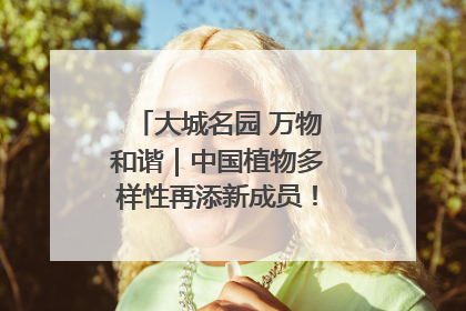 大城名园 万物和谐｜中国植物多样性再添新成员！它只在西藏墨脱