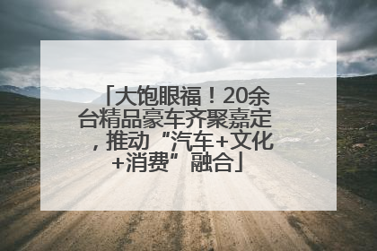 大饱眼福！20余台精品豪车齐聚嘉定，推动“汽车+文化+消费”融合