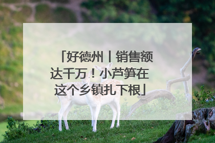 好德州丨销售额达千万！小芦笋在这个乡镇扎下根