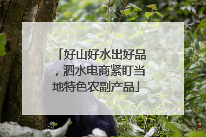 好山好水出好品，泗水电商紧盯当地特色农副产品
