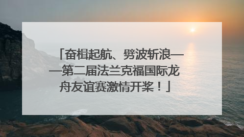 奋楫起航、劈波斩浪——第二届法兰克福国际龙舟友谊赛激情开桨！