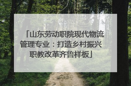 山东劳动职院现代物流管理专业：打造乡村振兴职教改革齐鲁样板