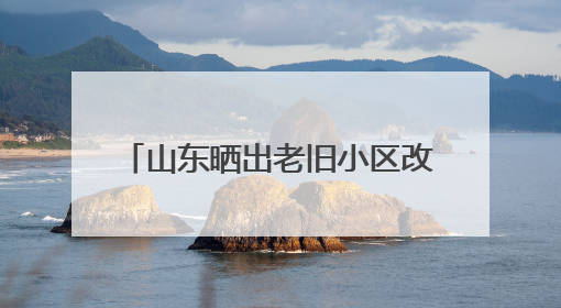 山东晒出老旧小区改造成绩单 已累计加装电梯超8000部