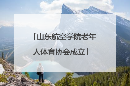 山东航空学院老年人体育协会成立
