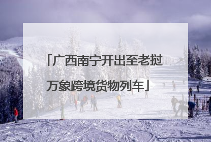 广西南宁开出至老挝万象跨境货物列车