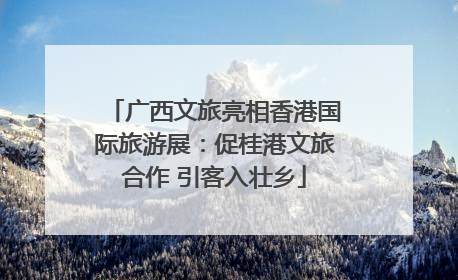 广西文旅亮相香港国际旅游展：促桂港文旅合作 引客入壮乡