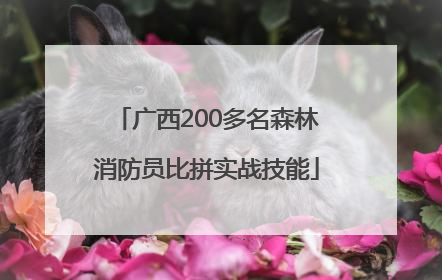 广西200多名森林消防员比拼实战技能