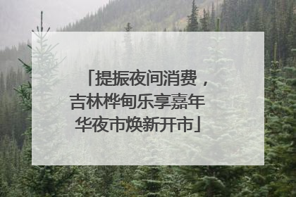 提振夜间消费，吉林桦甸乐享嘉年华夜市焕新开市