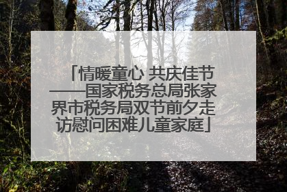 情暖童心 共庆佳节——国家税务总局张家界市税务局双节前夕走访慰问困难儿童家庭