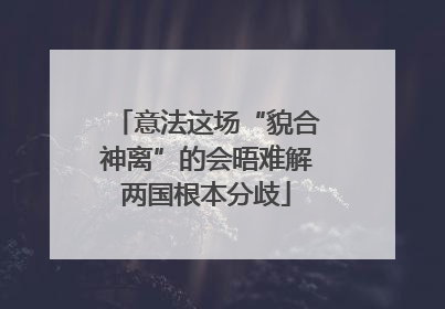 意法这场“貌合神离”的会晤难解两国根本分歧
