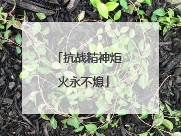 抗战精神炬火永不熄