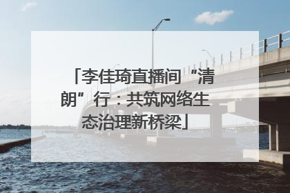 李佳琦直播间“清朗”行：共筑网络生态治理新桥梁