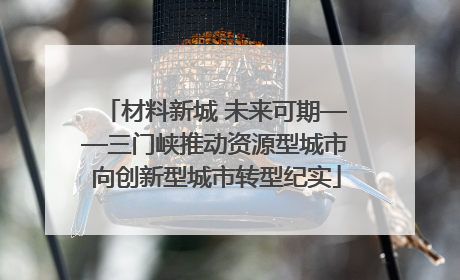 材料新城 未来可期——三门峡推动资源型城市向创新型城市转型纪实