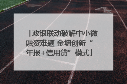 政银联动破解中小微融资难题 金塘创新“年报+信用贷”模式