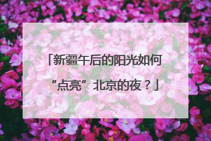 新疆午后的阳光如何“点亮”北京的夜？