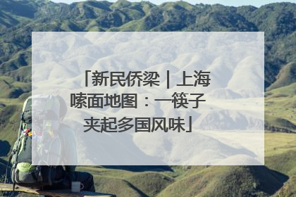 新民侨梁｜上海嗦面地图：一筷子夹起多国风味