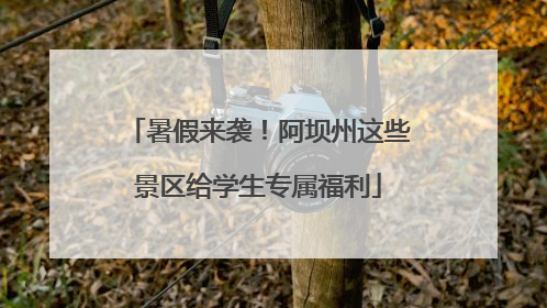 暑假来袭！阿坝州这些景区给学生专属福利
