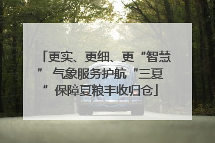 更实、更细、更“智慧” 气象服务护航“三夏”保障夏粮丰收归仓
