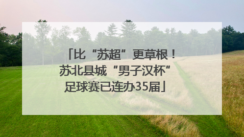 比“苏超”更草根！苏北县城“男子汉杯”足球赛已连办35届