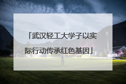武汉轻工大学子以实际行动传承红色基因