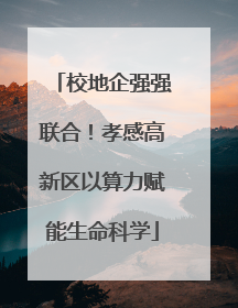 校地企强强联合！孝感高新区以算力赋能生命科学