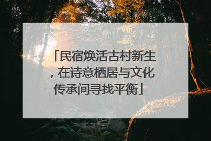 民宿焕活古村新生，在诗意栖居与文化传承间寻找平衡