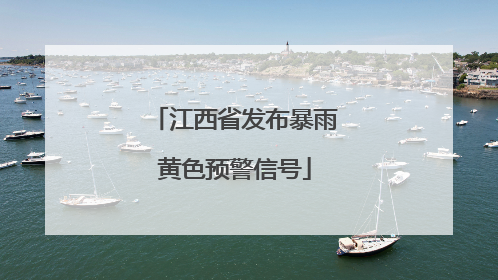 江西省发布暴雨黄色预警信号