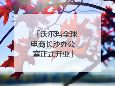 沃尔玛全球电商长沙办公室正式开业