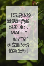 沉浸体验激活消费新想象 京东MALL“一站置家”树立服务价值新坐标