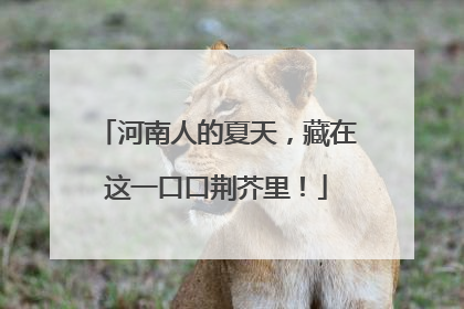 河南人的夏天，藏在这一口口荆芥里！