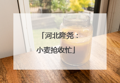 河北隆尧：小麦抢收忙