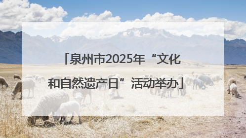 泉州市2025年“文化和自然遗产日”活动举办