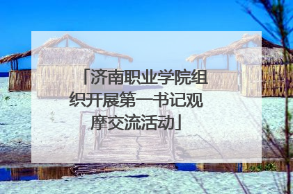 济南职业学院组织开展第一书记观摩交流活动