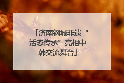 济南钢城非遗“活态传承”亮相中韩交流舞台