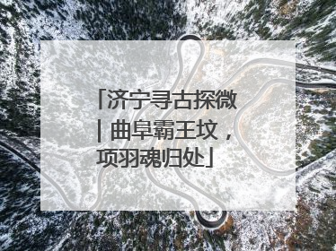 济宁寻古探微｜曲阜霸王坟，项羽魂归处