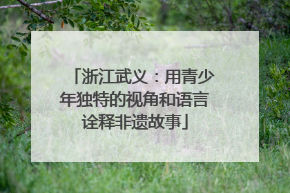 浙江武义：用青少年独特的视角和语言诠释非遗故事