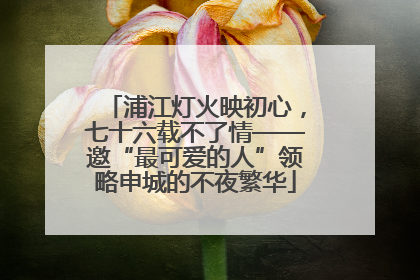 浦江灯火映初心，七十六载不了情——邀“最可爱的人”领略申城的不夜繁华