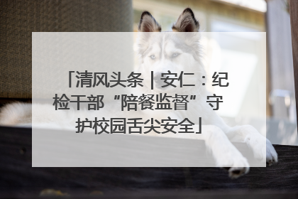 清风头条｜安仁：纪检干部“陪餐监督”守护校园舌尖安全