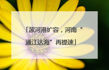 漯河港扩容，河南“通江达海”再提速