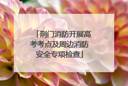 荆门消防开展高考考点及周边消防安全专项检查