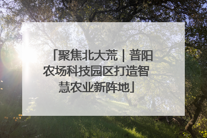 聚焦北大荒｜普阳农场科技园区打造智慧农业新阵地