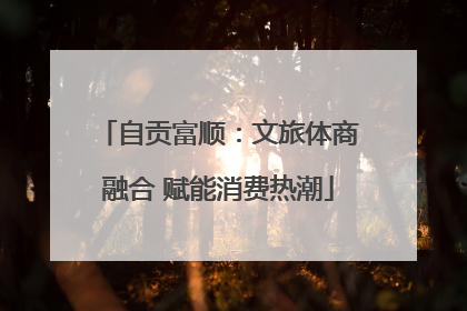 自贡富顺：文旅体商融合 赋能消费热潮