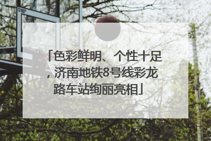 色彩鲜明、个性十足，济南地铁8号线彩龙路车站绚丽亮相