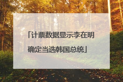 计票数据显示李在明确定当选韩国总统