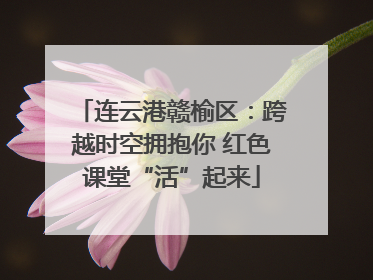 连云港赣榆区：跨越时空拥抱你 红色课堂“活”起来