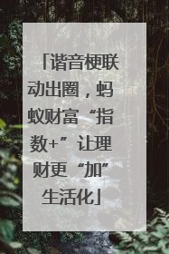 谐音梗联动出圈，蚂蚁财富“指数+”让理财更“加”生活化