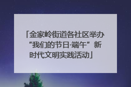 金家岭街道各社区举办“我们的节日·端午”新时代文明实践活动