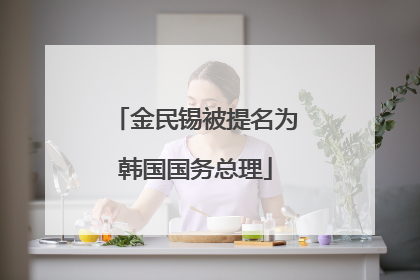 金民锡被提名为韩国国务总理