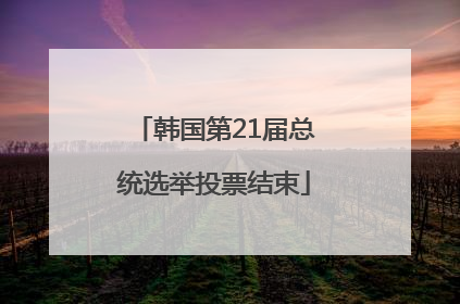 韩国第21届总统选举投票结束