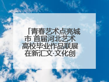 青春艺术点亮城市 首届河北艺术高校毕业作品联展在新汇文·文化创意体验中心开幕